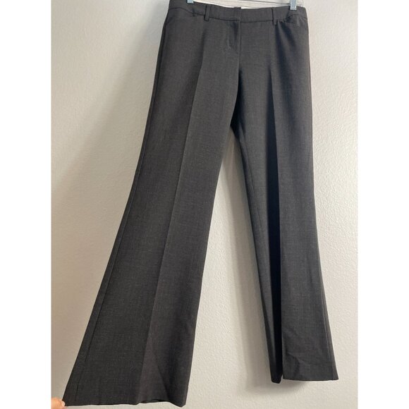 Express Editor Womens 6 Brown Dress Pants Straight Leg Trousers Work Office - Picture 2 of 9